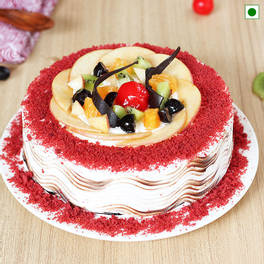 Red Velvet Fruit cake 