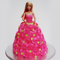 Pink Blush Barbie Cake 
