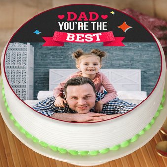 Best Dad photo cake 